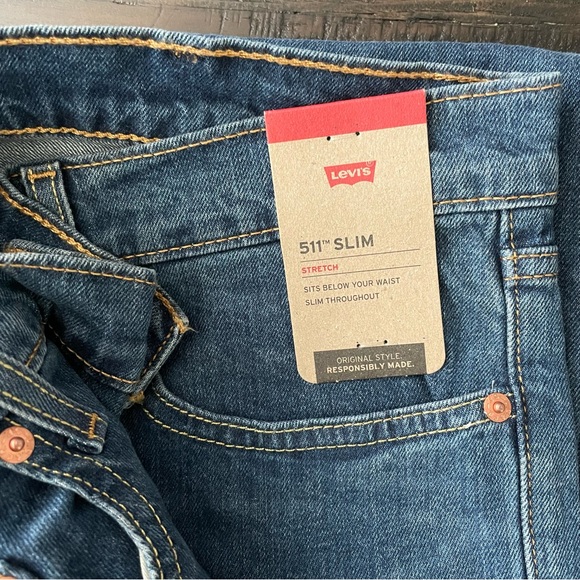 *NEW* LEVI’S 38x30 SLIM FIT 511™ MEN'S JEANS - Picture 9 of 13